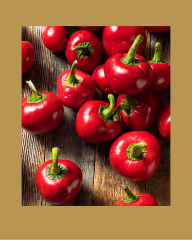 red cherry sweet pepper بذور فلفل حلو 🫑